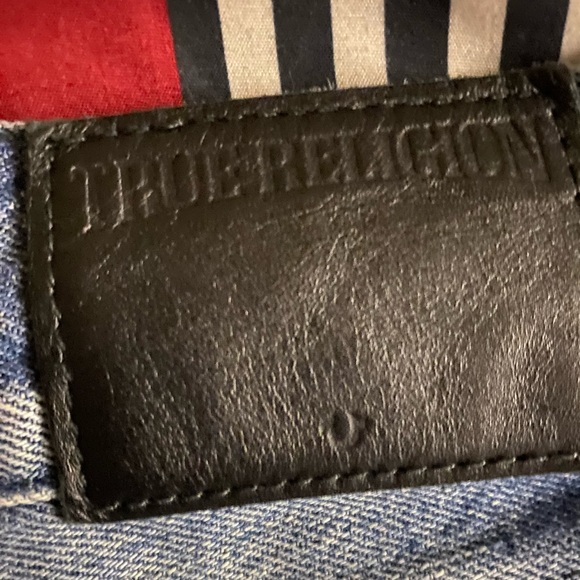 TRUE RELIGION Ricky Relaxed Straight Denim Jean Shorts . - Picture 3 of 6